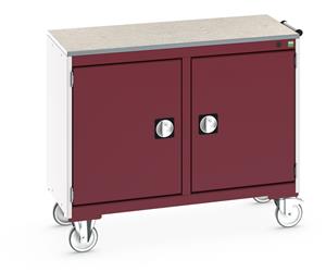 41006002.** Bott Cubio Mobile Cabinet / Maintenance Trolley measuring 1050mm wide x 525mm deep x 890mm high. Storage comprises of 2 x Cupboards (525mm wide x 600mm high)....